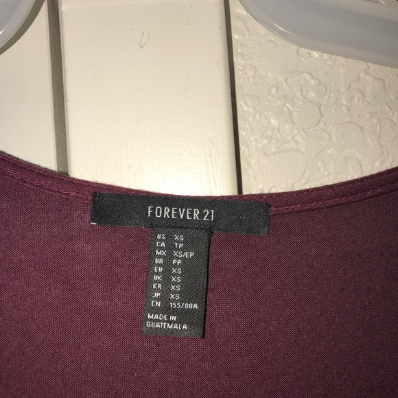 Burgundy Forever 21 Dress - Picture 2 of 2